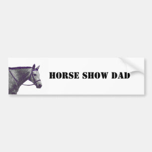 Horse Show Dad - English Bumper Sticker