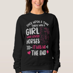 Horse Show Girl Equestrian Rider Showjumping Compe Sweatshirt