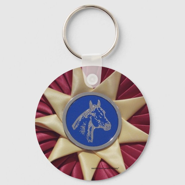 Horse Show Rosette Key Ring (Front)