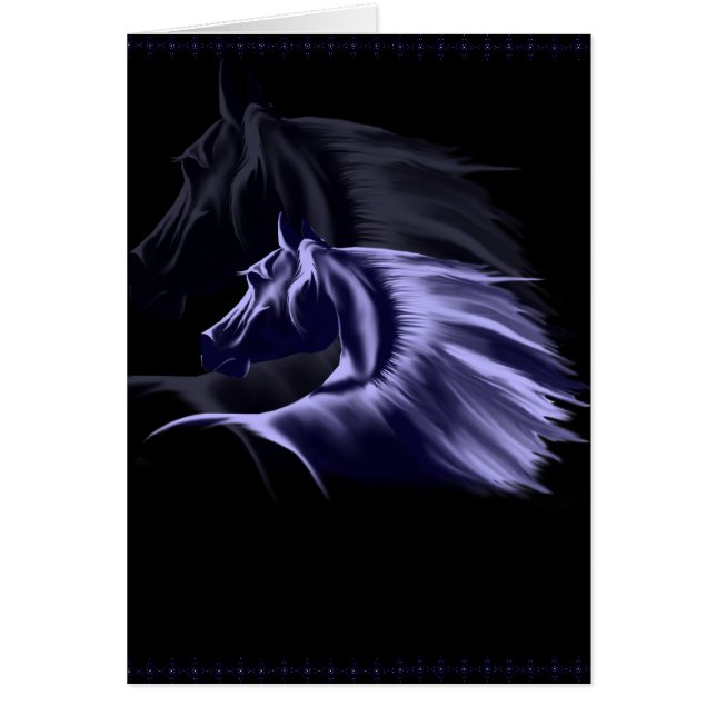 Horse Silhouette Card (Front)