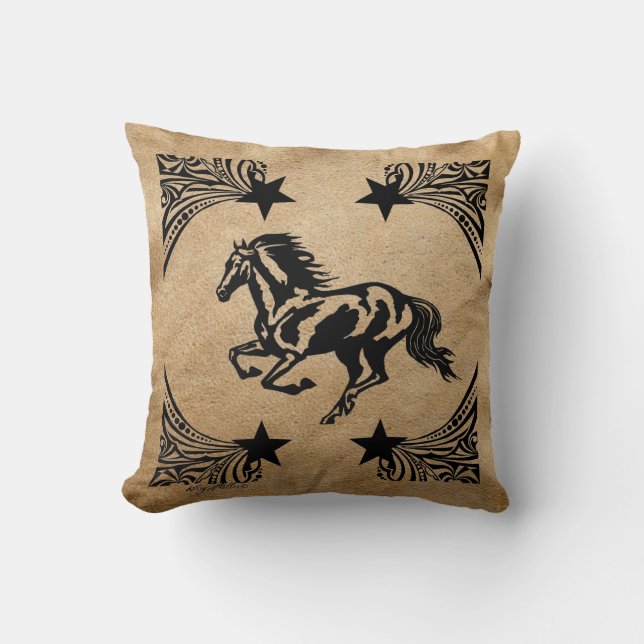 Horse Silhouette Cushion (Front)