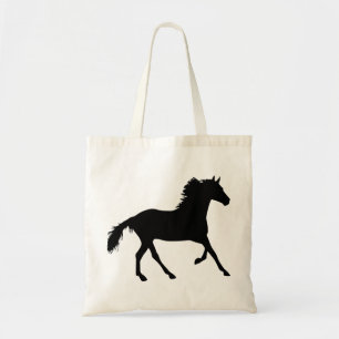Horse Silhouette Design Tote Bag