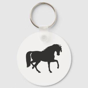 Horse Silhouette Key Ring