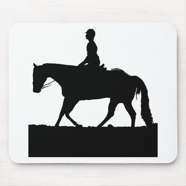 Horse Silhouette Mouse Pad (Front)