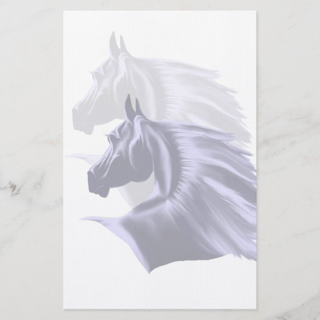Horse Silhouette Stationery (Front)