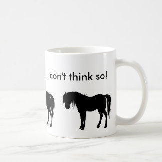 horse silouette, horse silouette, horse silouet... coffee mug