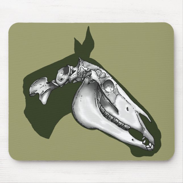 Horse Skeleton Mouse Pad (Front)