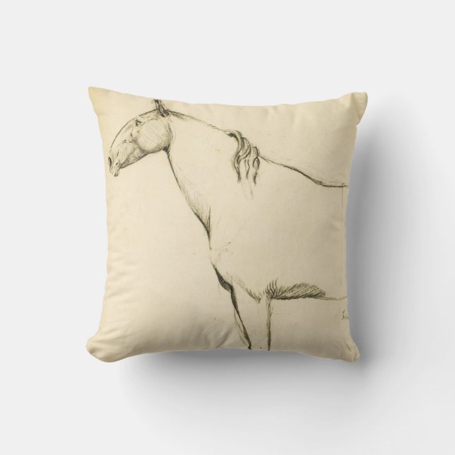 Horse Sketch Cushion (Front)