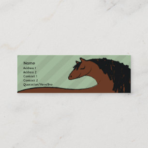 Horse - Skinny Mini Business Card