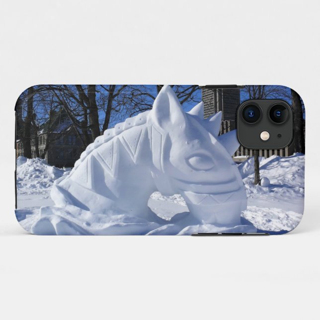Horse Snow Sculpture, Quebec, Canada Case-Mate iPhone Case (Back (Horizontal))