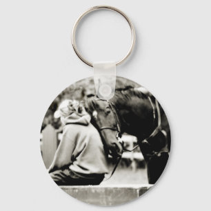 Horse Snuggles Key Ring