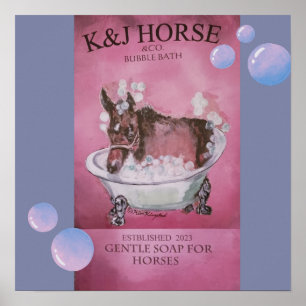 horse soap add poster