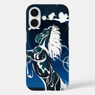 Horse Spirit BLACK HOLE SUN iPhone 16 Case