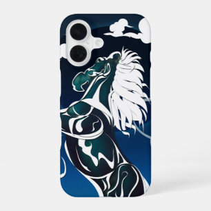 Horse Spirit BLACK HOLE SUN iPhone 16 Case