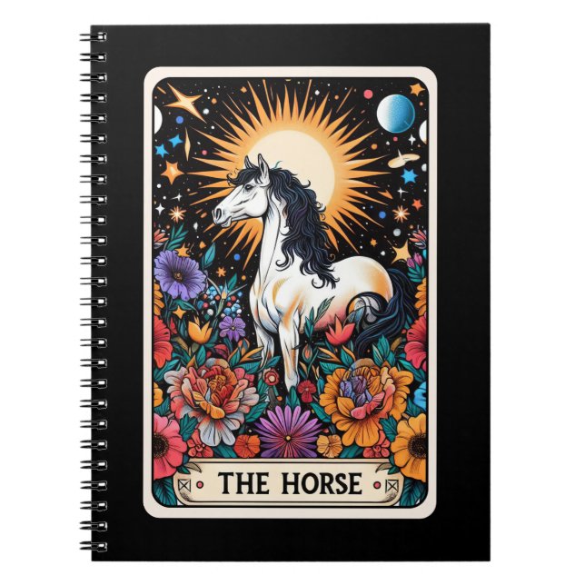 Horse Spirit Tarot Card Notebook (Front)