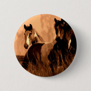 Horse Spirits 6 Cm Round Badge