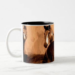 Horse Spirits Two-Tone Coffee Mug