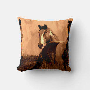 Horse Spirits -  Wild Horses Cushion