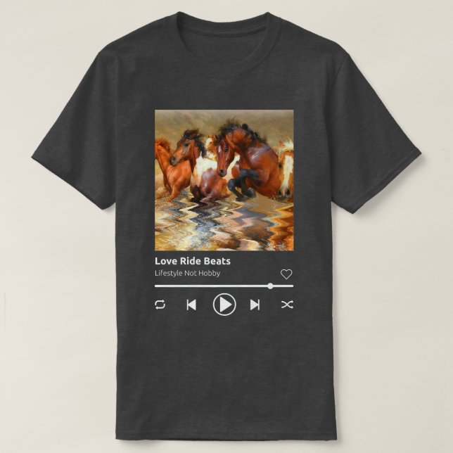 Horse Spiritual Motivation Equestrian Horse Rider  T-Shirt (Design Front)