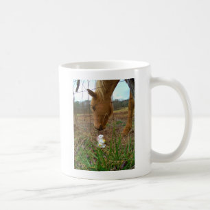 horse & Spring flower Bunny Coffee Mug