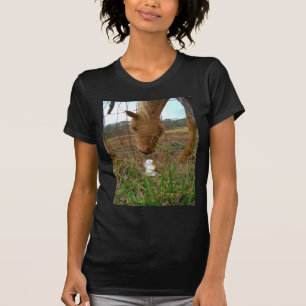 horse & Spring flower Bunny T-Shirt