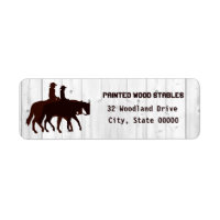 Horse Stables Western Horseback Weathered Wood