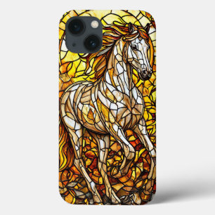 Horse Stained Glass iPhone 13 Case