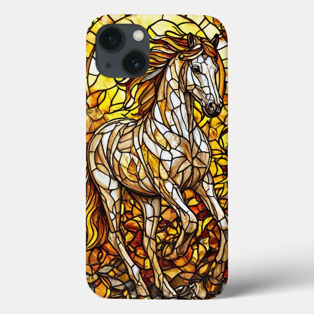 Horse Stained Glass Case-Mate iPhone Case (Back)