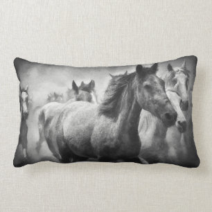 Horse Stampede Lumbar Pillow