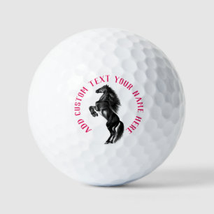 Horse Stamps Golf Balls Personalized Custom Text