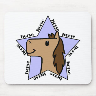 Horse Star Mouse Pad