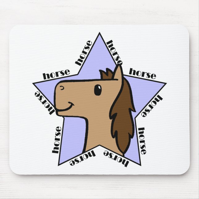 Horse Star Mouse Pad (Front)