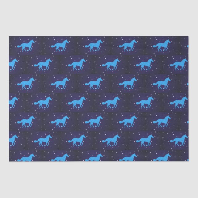 Horse Starry Night  Tissue Paper (Front)