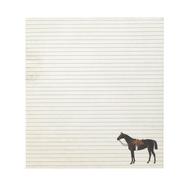 horse stationery notepad (Front)