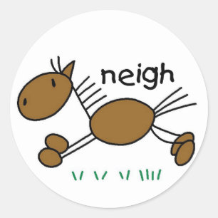 Horse Stick Figure Sticker