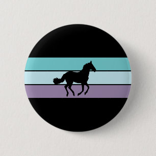 Horse Stripes 6 Cm Round Badge