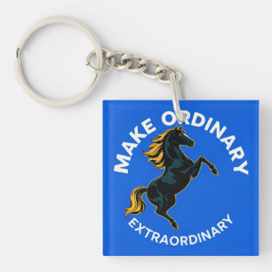 Horse Symbolising Motivation Key Ring
