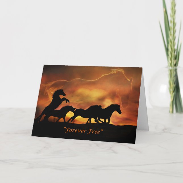 Horse Sympathy Card (Front)