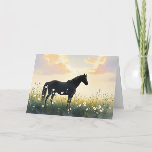 Horse Sympathy Card (Front)