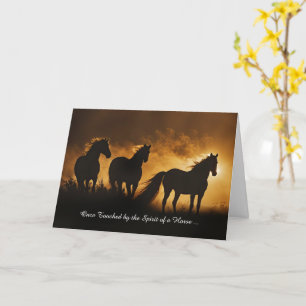 Horse Sympathy Condolences Loss of Horse  Card