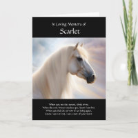 Horse Sympathy Custom Name and Photo