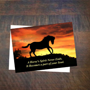 Horse Sympathy Loss of Horse Card