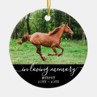 Horse Sympathy Memorial Personalised Photo Memory