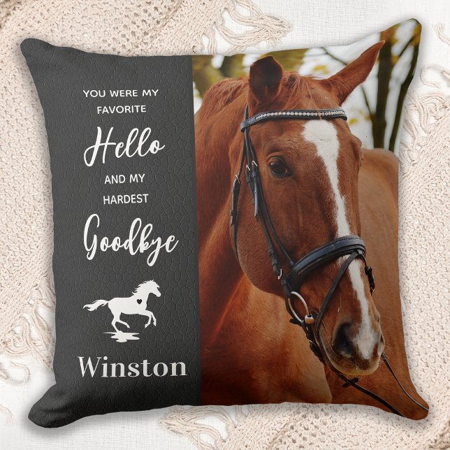 Horse Sympathy Quote - Horse Loss - Pet Memorial Cushion (Creator Uploaded)