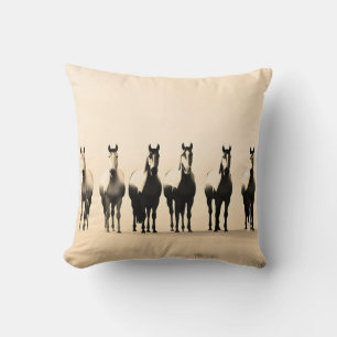 Horse T-shirt, Equestrian Shirt, Sunlit Horses Cushion
