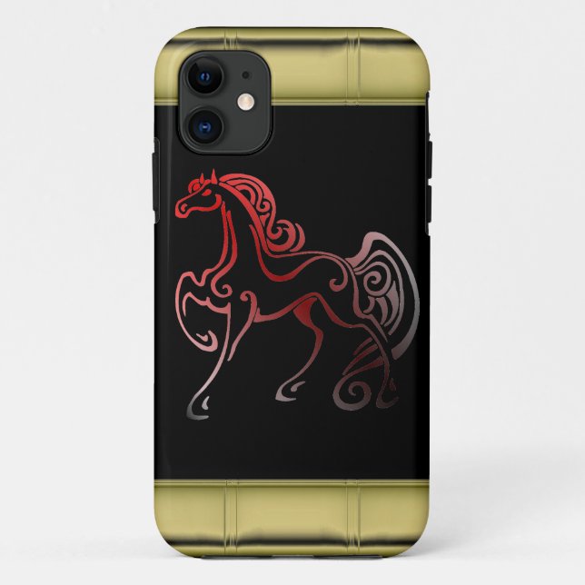 Horse Tails Case-Mate iPhone Case (Back)