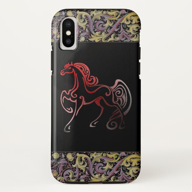 Horse Tails Case-Mate iPhone Case (Back)