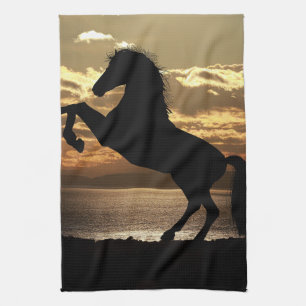 horse tea towel