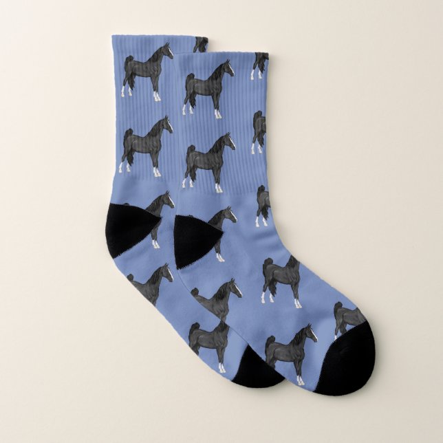 Horse Theme American Saddlebred Horse Socks (Pair)