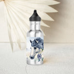 Horse themed gifts personalised name 532 ml water bottle<br><div class="desc">Grey blue beige horse personalised name water bottle,  makes a lovely present for horse equestrian lovers.</div>